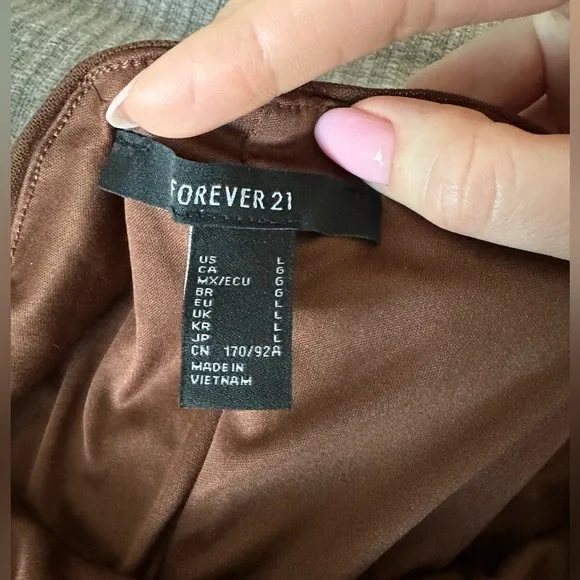 Forever 21 brown mesh mini dress - Picture 6 of 8